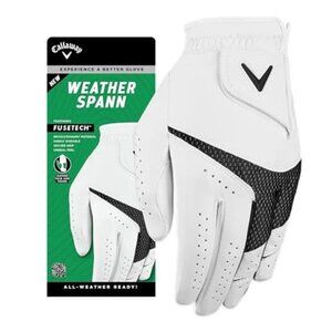 Mens Golf Weather Spann Glove Synthetic Leather Palm Breathable Durable